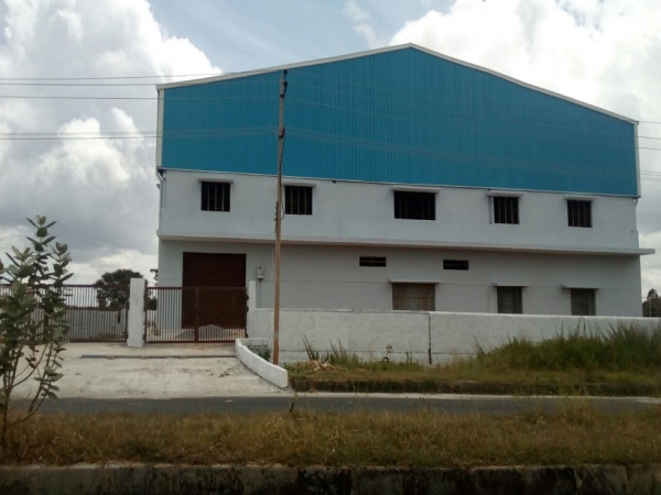 1acres kiabd industrial land with 18000sft shed for sale in doddaballapur road